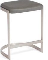 Oxford Davy's Grey Backless Counter Stool - Ornate Home