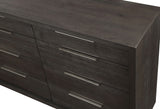 Oxford Eight Drawer Dresser in Basalt Grey - Ornate Home