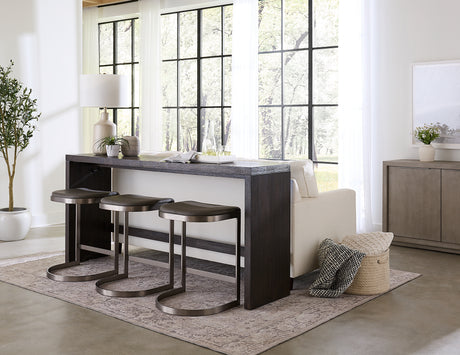 Oxford Gathering Table with USB/Power in Basalt Grey - Ornate Home