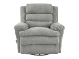 Oxford Gray Swivel Glider Reclining Chair - Ornate Home