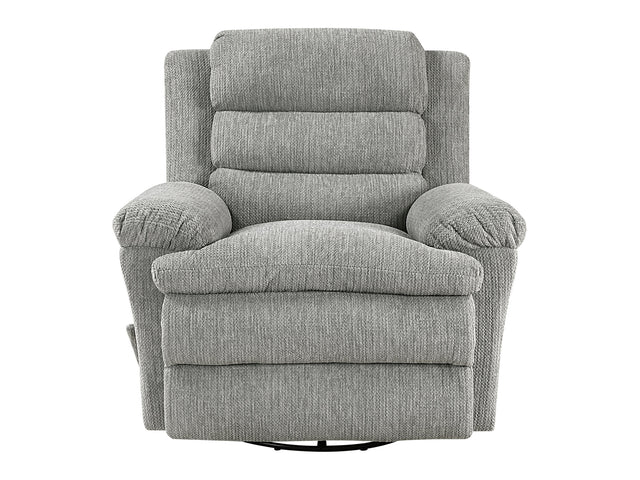 Oxford Gray Swivel Glider Reclining Chair - Ornate Home