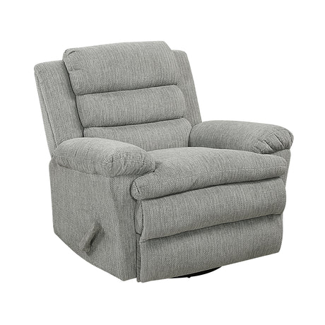 Oxford Gray Swivel Glider Reclining Chair - Ornate Home