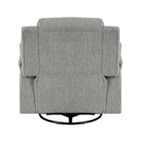Oxford Gray Swivel Glider Reclining Chair - Ornate Home