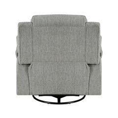 Oxford Gray Swivel Glider Reclining Chair - Ornate Home