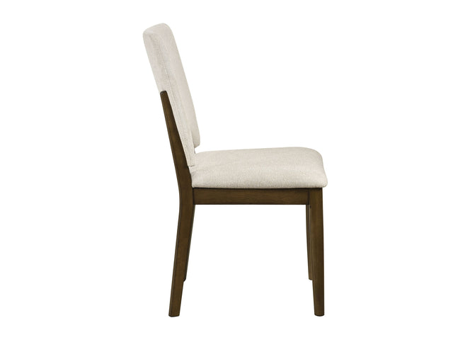 Oxford Light Beige/Oak Side Chair (Set of 2) - Ornate Home