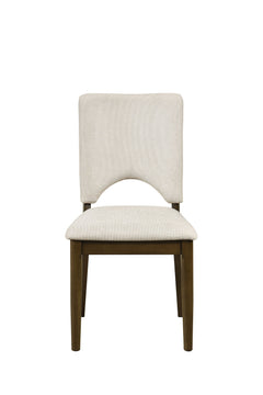 Oxford Light Beige/Oak Side Chair (Set of 2) - Ornate Home
