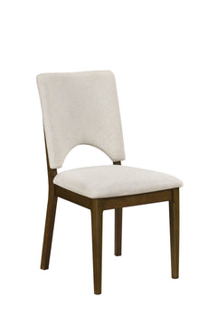 Oxford Light Beige/Oak Side Chair (Set of 2) - Ornate Home