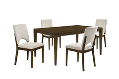 Oxford Light Beige/Oak Side Chair (Set of 2) - Ornate Home