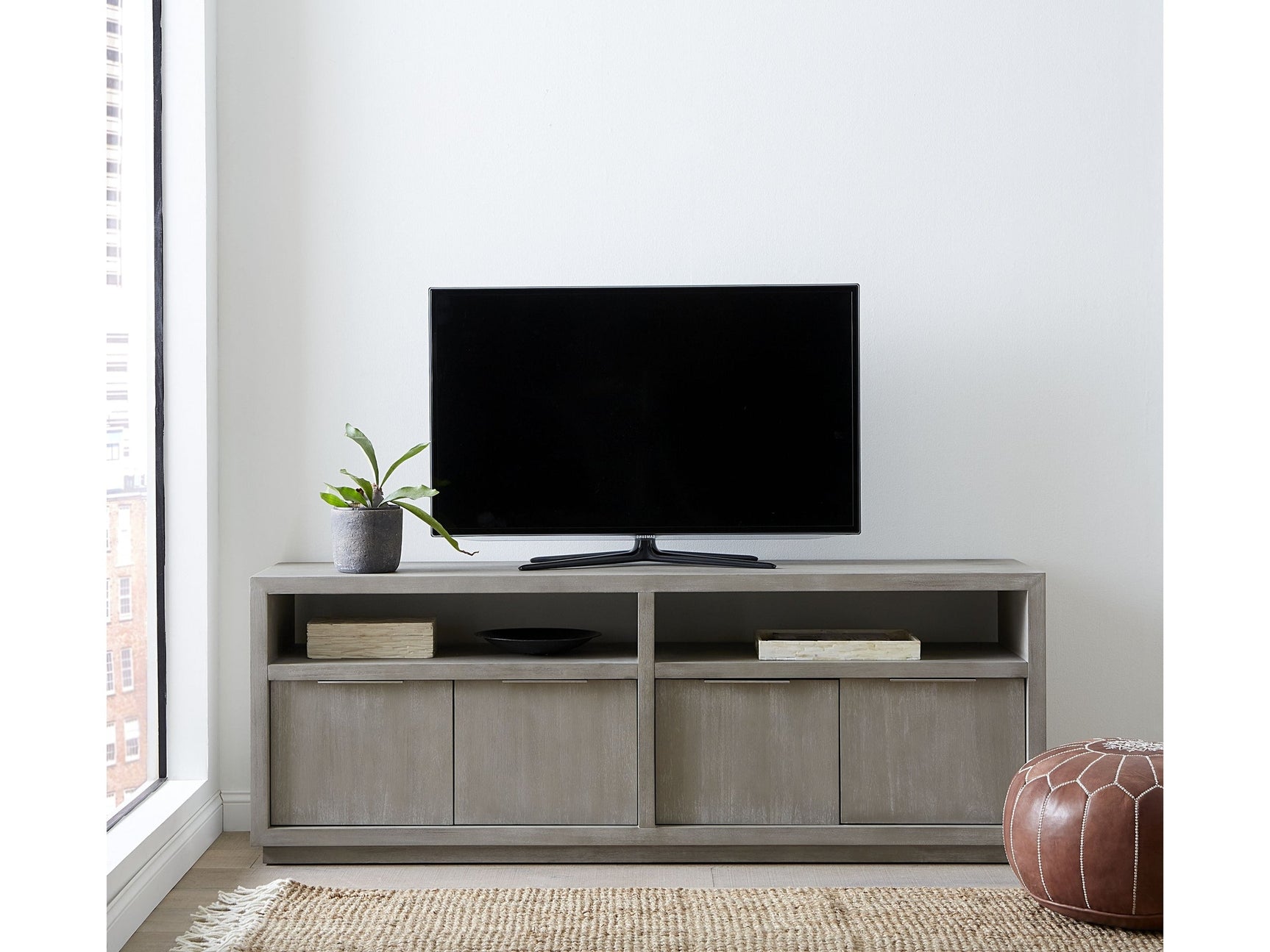 Oxford Media Console 74 inch in Mineral - Ornate Home