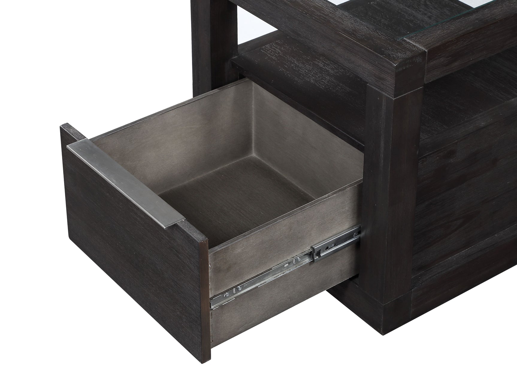 Oxford One Drawer End Table in Basalt Grey - Ornate Home