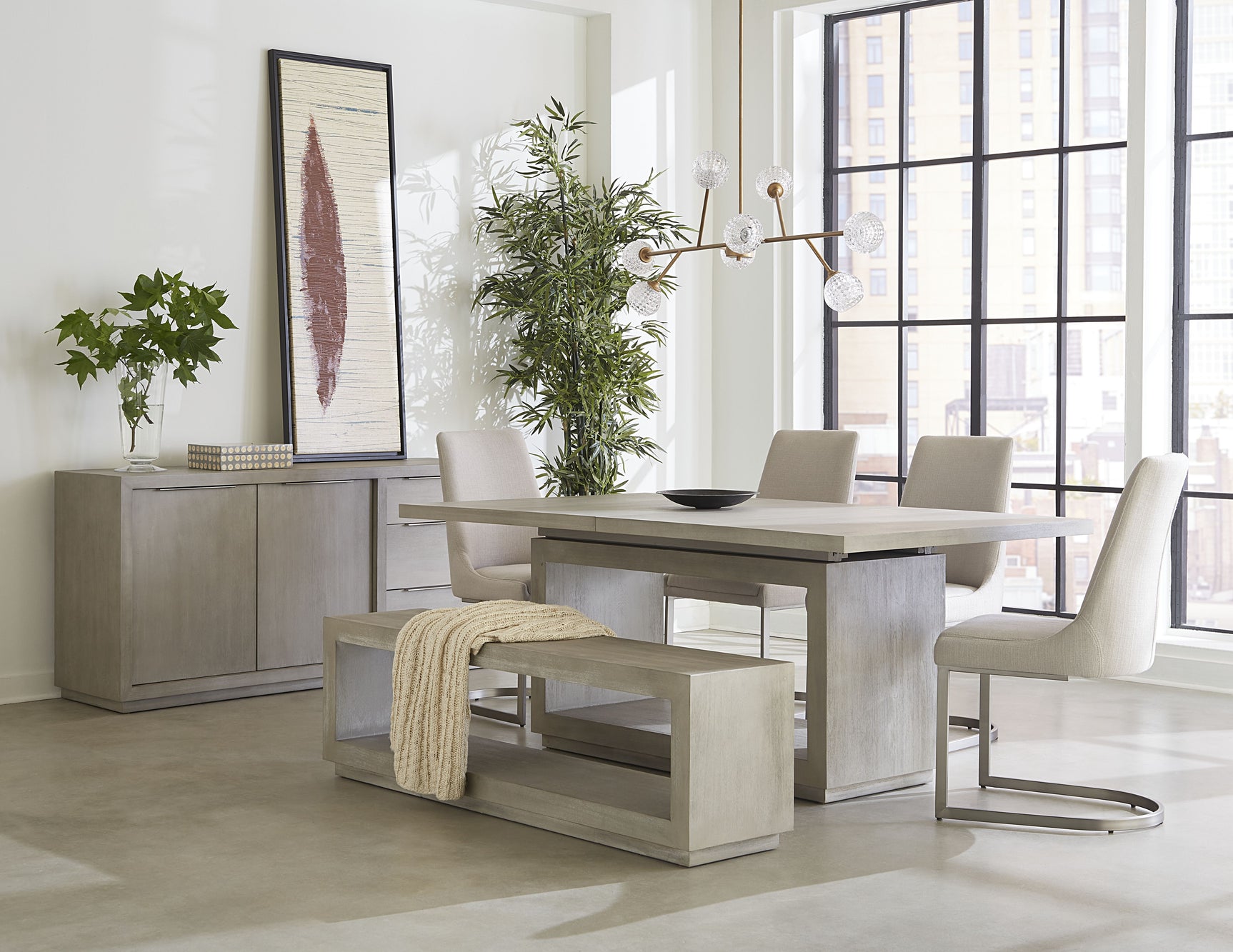 Oxford Rectangular Dining Table in Mineral - Ornate Home