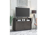 Oxford Solid Wood 54 inch Media Console in Basalt Grey - Ornate Home