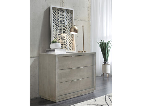 Oxford Three-Drawer Nightstand in Mineral - Ornate Home