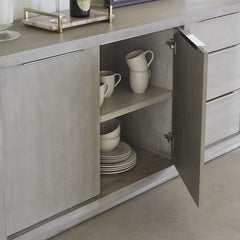 Oxford Three-Drawer Sideboard in Mineral - Ornate Home