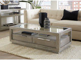 Oxford Two-Drawer Coffee Table in Mineral - Ornate Home