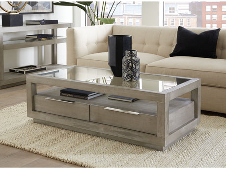 Oxford Two-Drawer Coffee Table in Mineral - Ornate Home