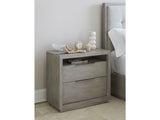 Oxford Two-Drawer Nightstand in Mineral - Ornate Home