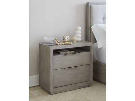 Oxford Two-Drawer Nightstand in Mineral - Ornate Home