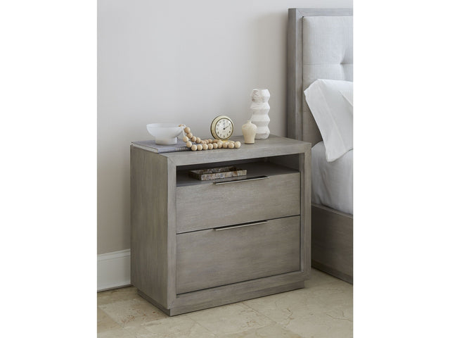 Oxford Two-Drawer Nightstand in Mineral - Ornate Home