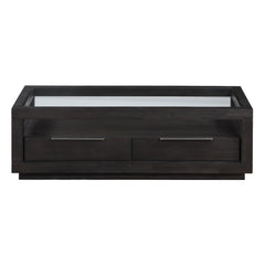 Oxford Two Drawer Rectangular Coffee Table in Basalt Grey - Ornate Home