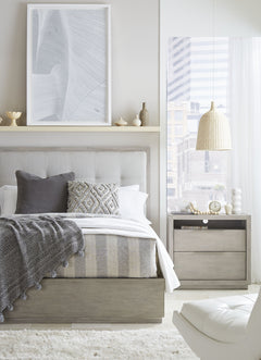 Oxford Upholstered Eastern King Platform Bed in Mineral - Ornate Home