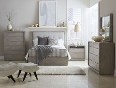 Oxford Upholstered Footboard Eastern King Storage Bed in Mineral - Ornate Home
