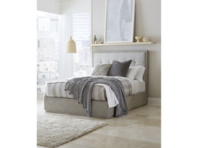 Oxford Upholstered Footboard Queen Storage Bed in Mineral - Ornate Home