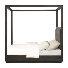 Oxford Upholstered Full Canopy Bed in Dolphin - Ornate Home