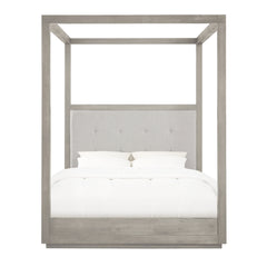Oxford Upholstered Full Canopy Bed in Mineral - Ornate Home