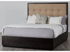 Oxford Upholstered Platform Bed in Toast - Ornate Home