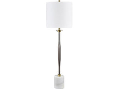 Oxley Silver/White Buffet Lamp (Set of 2) - Ornate Home