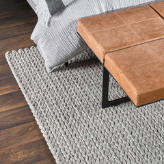 Oxnard Gray Wool Rug - Ornate Home