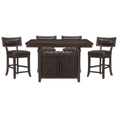 Oxton Cherry 5pc Dining Set - Ornate Home