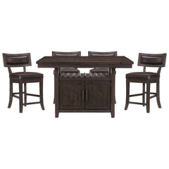 Oxton Cherry 5pc Dining Set - Ornate Home