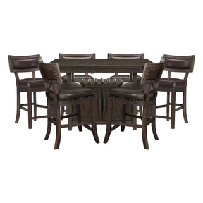 Oxton Cherry 7pc Dining Set - Ornate Home