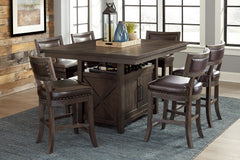 Oxton Dark Cherry Counter Height Table - Ornate Home