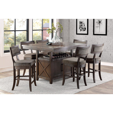 Oxton Dark Cherry Counter Height Table - Ornate Home