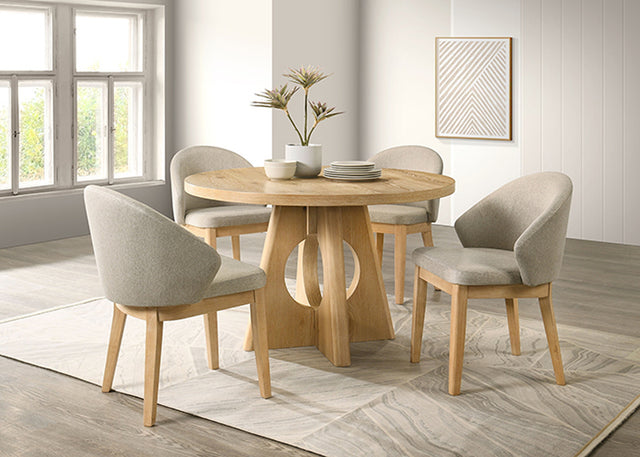 Ozark Oak 5 Pc. Dining Table Set - Ornate Home