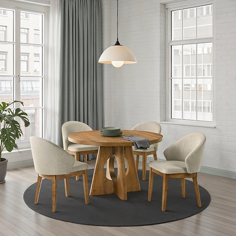 Ozark Walnut Round Dining Table - Ornate Home