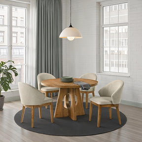 Ozark Walnut Round Dining Table - Ornate Home