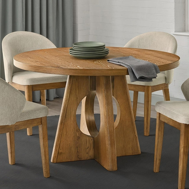 Ozark Walnut Round Dining Table - Ornate Home