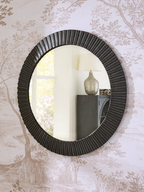Ozias Black Accent Mirror - Ornate Home