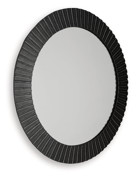Ozias Black Accent Mirror - Ornate Home