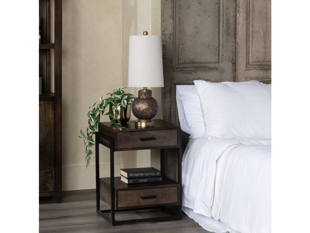 Ozzy Bronze/Black Table Lamp - Ornate Home