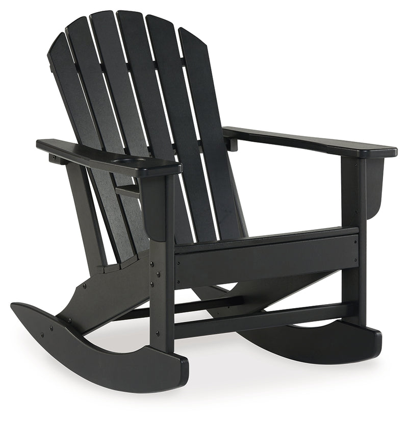Sundown Treasure Black Outdoor Rocking Chair - Ornate Home