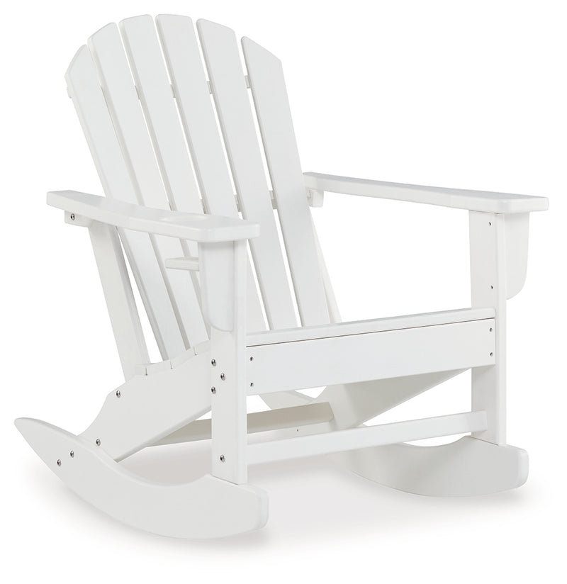 Sundown Treasure White Outdoor Rocking Chair - Ornate Home
