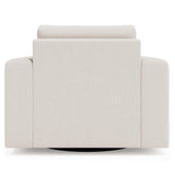 Vaughn Ivory Swivel Chair Without Pillows