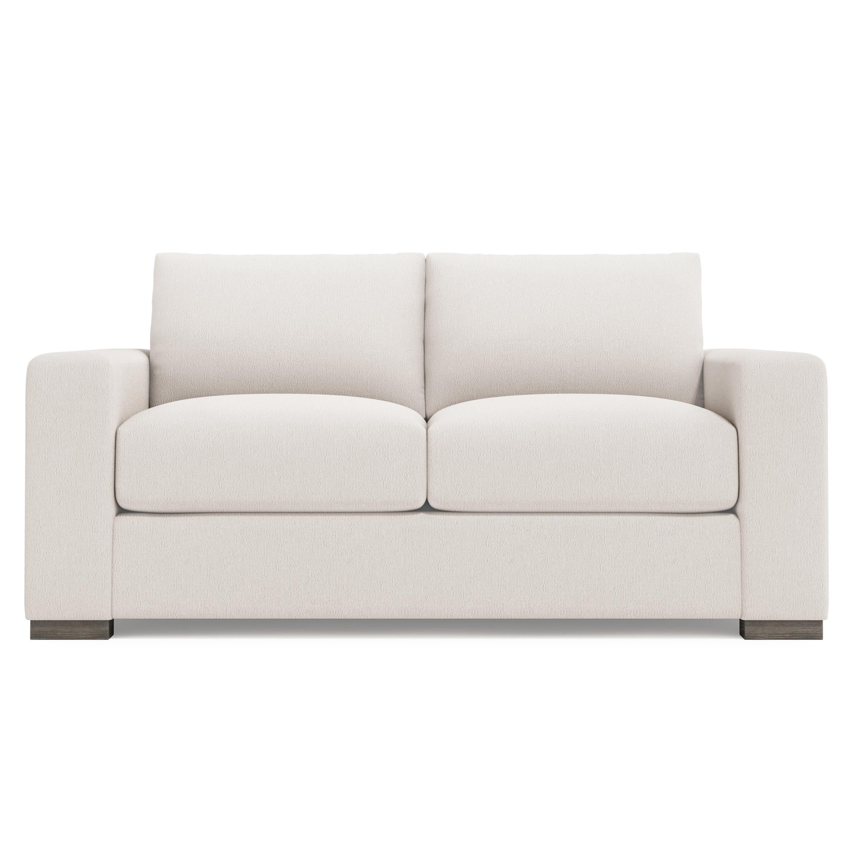 Vaughn Aged Grey - Cerused Loveseat Without Pillows