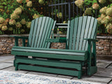 Hyland Green Outdoor Loveseat Glider