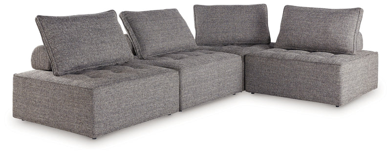 Bree Zee Brown 4-Piece Outdoor Sectional - Ornate Home